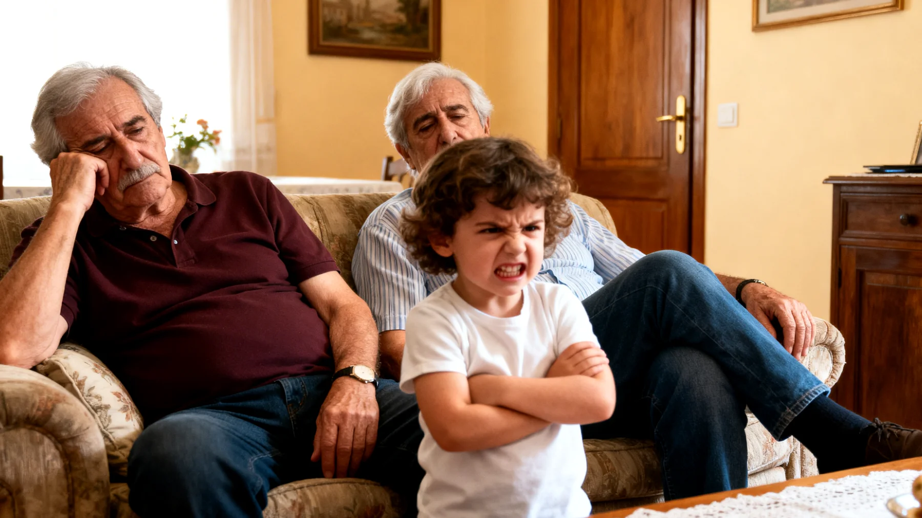 I nonni si trovano in difficoltà nel gestire i comportamenti impulsivi, oppositivi e ribelli dei nipoti bambini, spesso sentendosi sopraffatti da reazioni aggressive, capricci intensi e rifiuto delle regole, senza sapere come intervenire in modo efficace senza compromettere il legame affettivo"