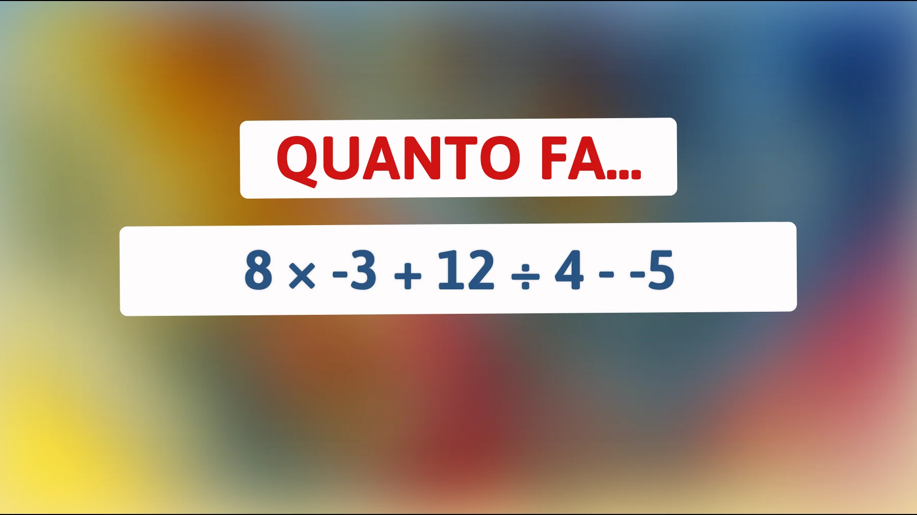 Solo chi è davvero intelligente risolve questo calcolo al primo colpo: tu ci riesci?"