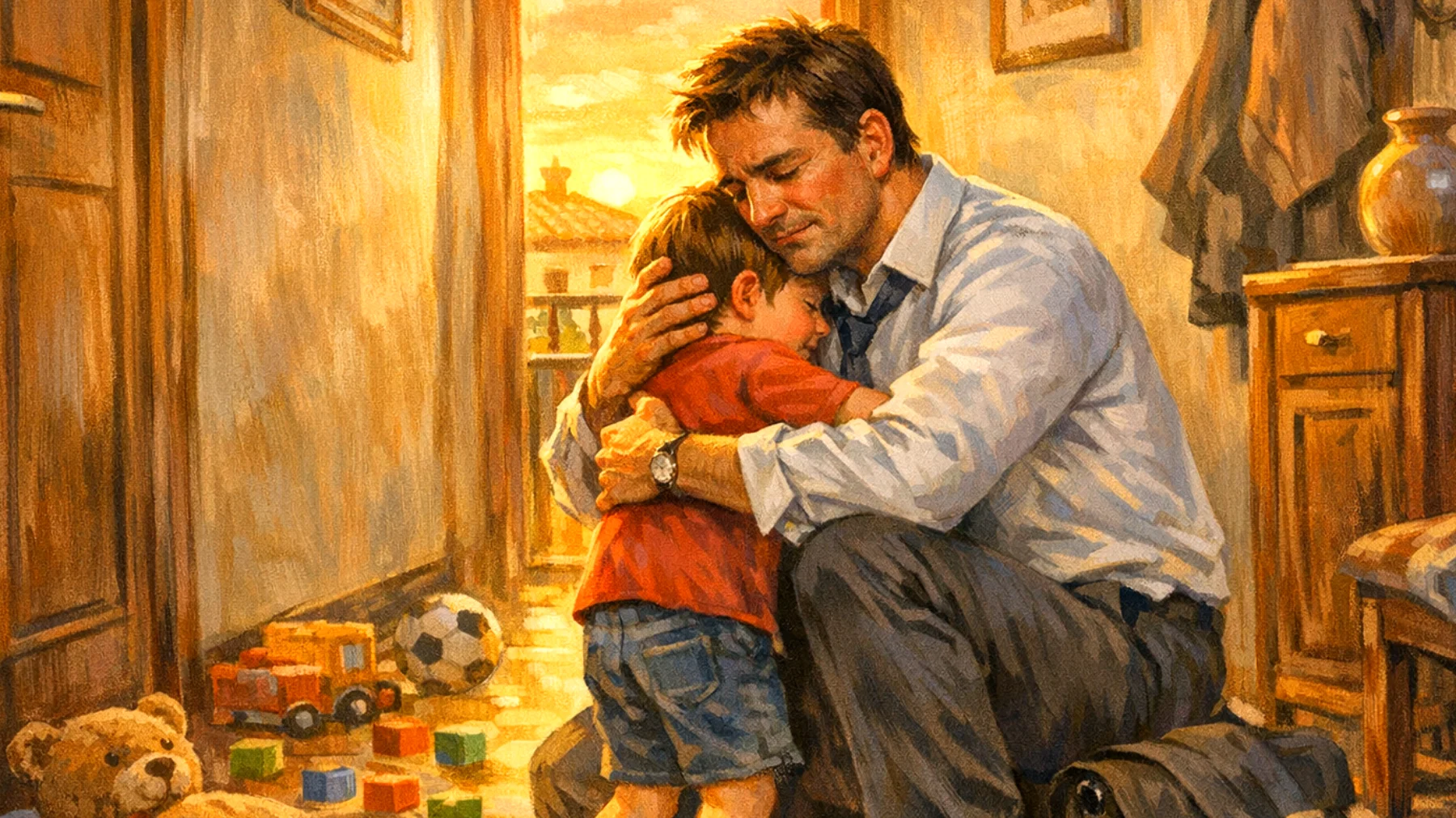 Genitori che temono di perdere il legame affettivo con i propri bambini piccoli a causa degli impegni lavorativi, della routine quotidiana stressante e della sensazione che i figli crescano troppo in fretta senza che loro riescano a essere presenti nei momenti importanti"