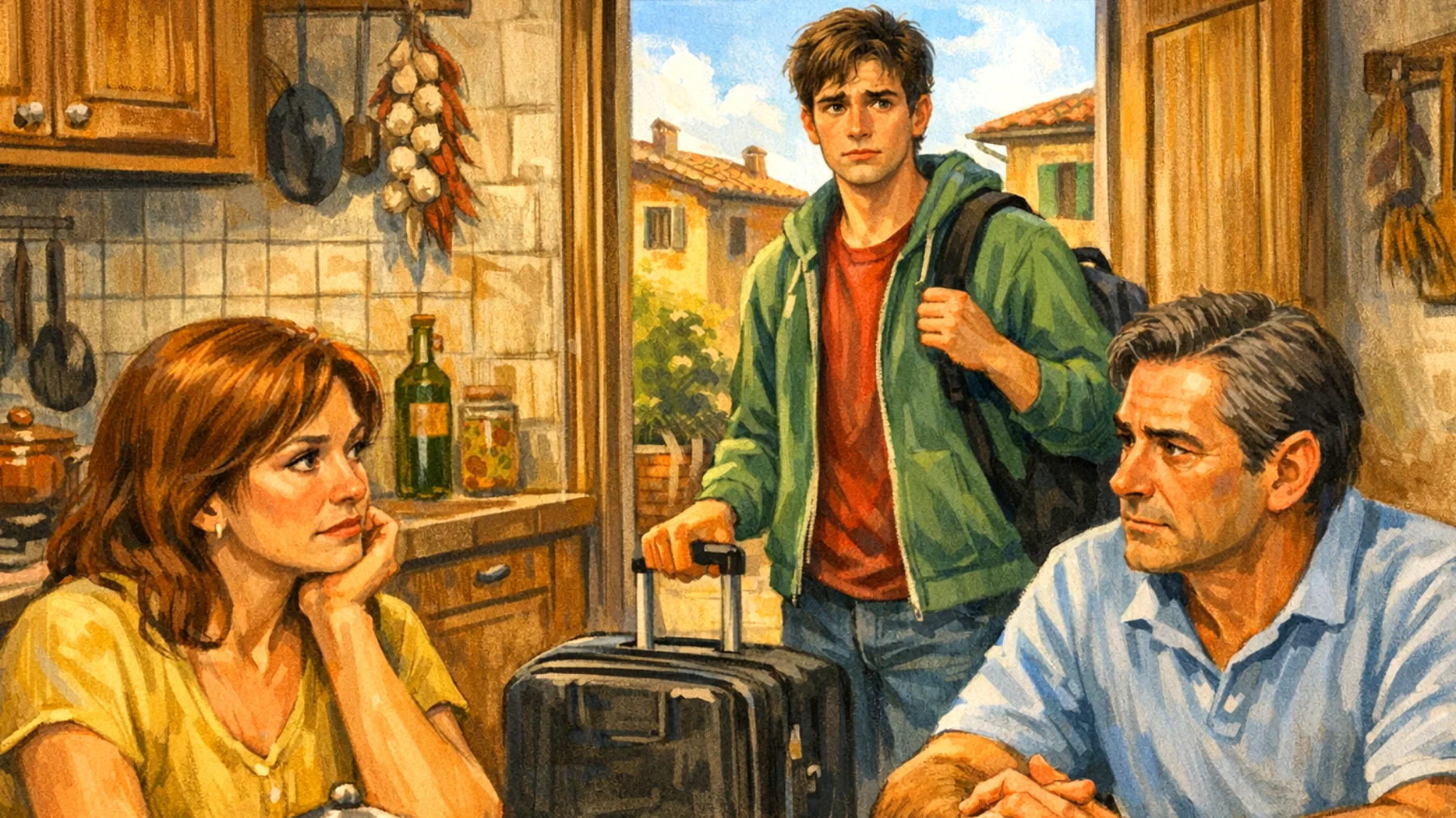 Genitori in difficoltà nel sostenere i figli giovani adulti durante transizioni di vita importanti (fine università, primo lavoro, convivenza) che manifestano ansia, blocco emotivo o ritorno a casa, creando tensioni sul giusto equilibrio tra supporto e autonomia"