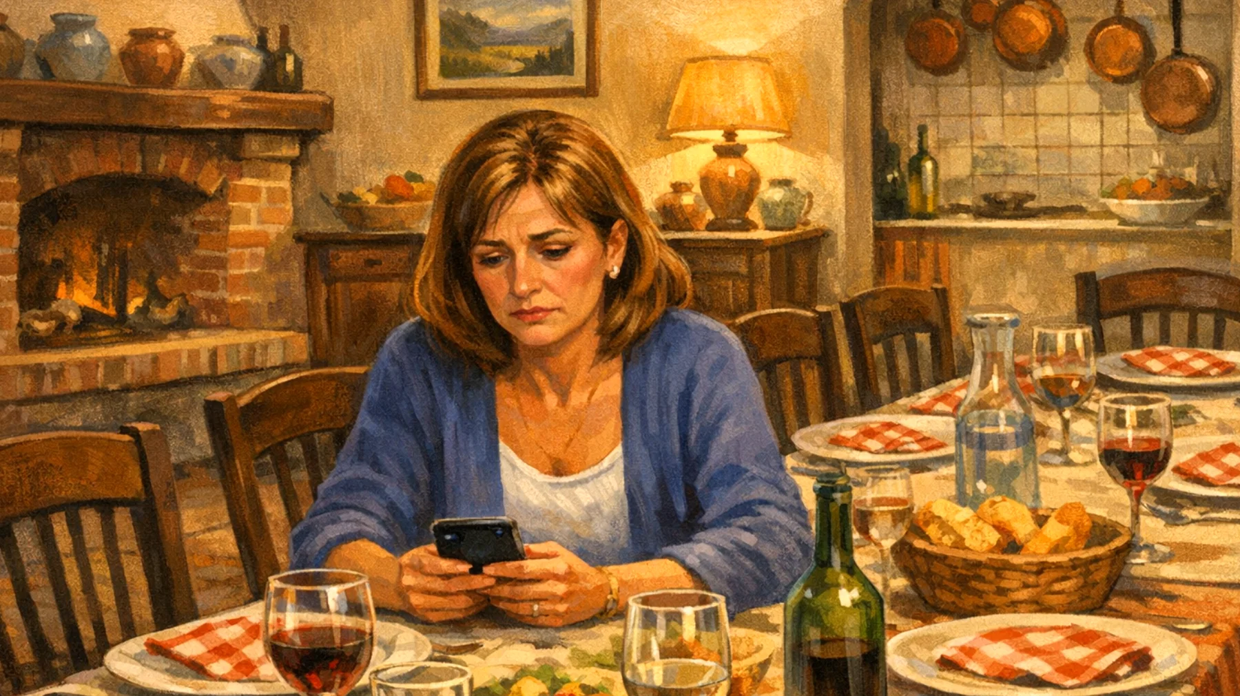 Una mamma fatica a costruire momenti significativi con i suoi figli giovani adulti, ormai presi dai loro impegni lavorativi, relazioni sentimentali e vita indipendente, sentendo che il rapporto si sia ridotto a comunicazioni superficiali e sporadiche"