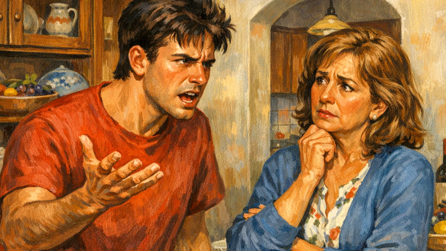 Una mamma fatica a gestire la frustrazione del figlio giovane adulto che reagisce con rabbia e comportamenti impulsivi quando le cose non vanno come desidera, creando tensioni nel rapporto e difficoltà comunicative"