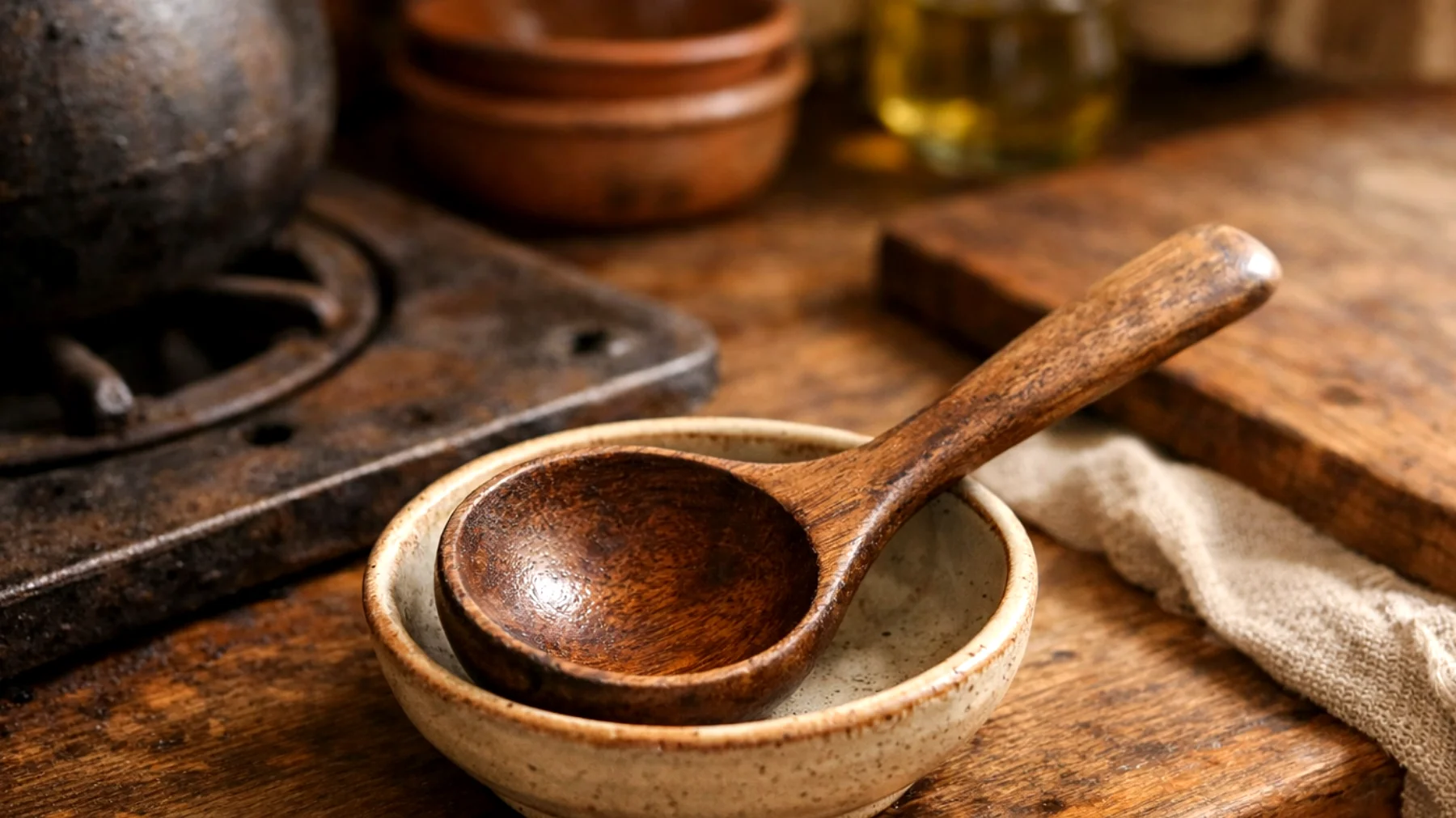 Come far durare più a lungo il mestolo da cucina seguendo i trucchi della nonna per evitare che si deteriori, si macchi o si danneggi prematuramente"