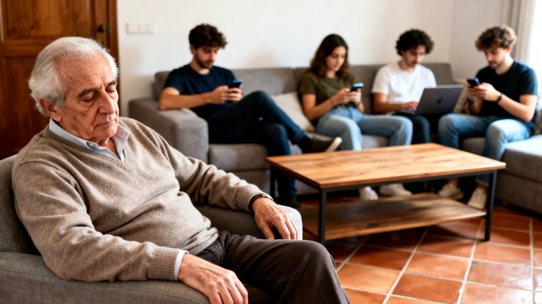 I nonni faticano a mantenere un rapporto significativo con i nipoti giovani adulti a causa della loro stanchezza fisica ed emotiva e della mancanza di tempo condiviso, aggravata dai ritmi di vita frenetici dei nipoti e dalle diverse priorità generazionali"