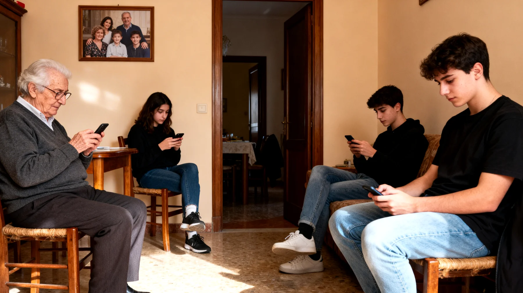 I nonni faticano a comunicare efficacemente con i nipoti giovani adulti, che sembrano distanti e poco disponibili al dialogo. Le conversazioni restano superficiali e i nonni si sentono esclusi dalle loro vite, non riuscendo a comprendere le loro scelte e priorità."