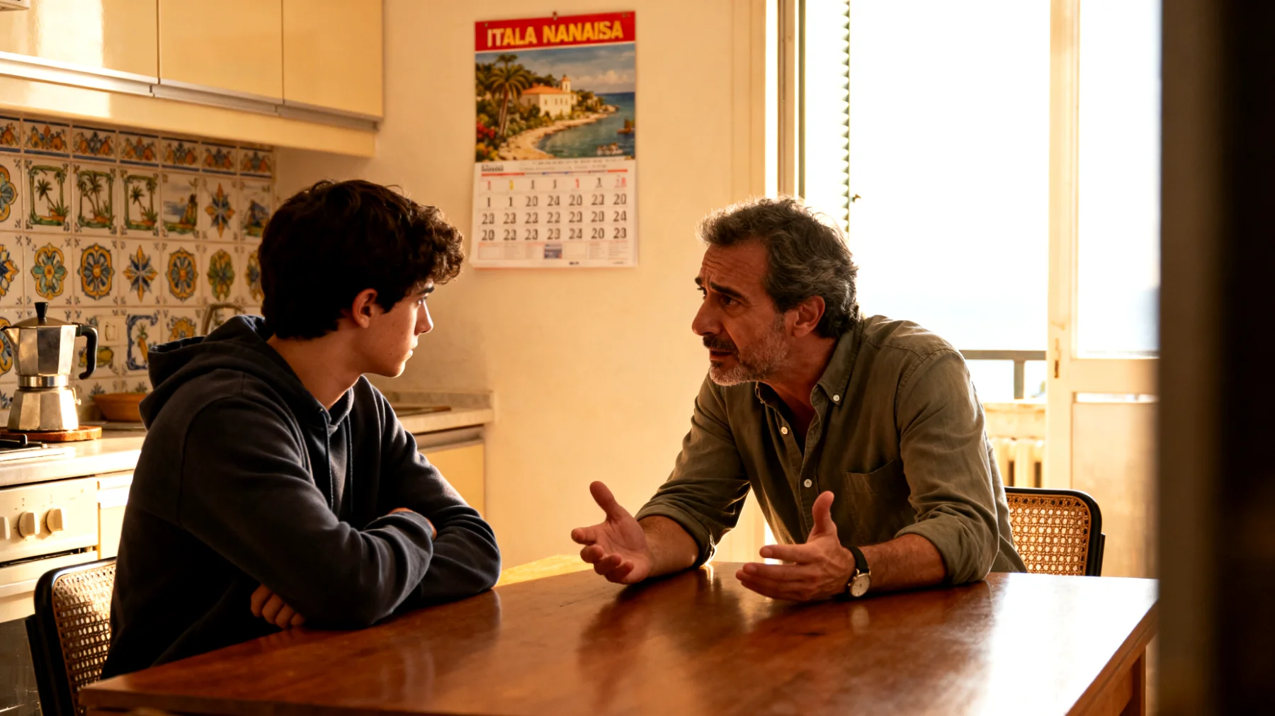 Un papà fatica a comunicare con il figlio giovane adulto che si chiude in se stesso, evita le conversazioni profonde e risponde a monosillabi, creando un muro di distanza emotiva e incomprensione reciproca"